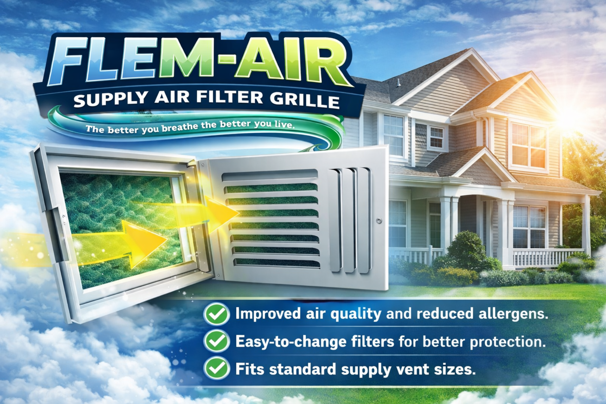Flem-Air footer visual